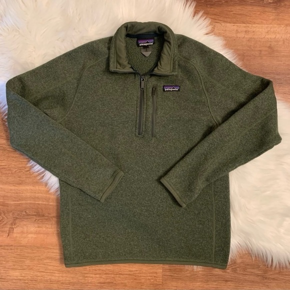 Patagonia Better Sweater 1/4 Zip Pullover Industrial Green Men’s Small 25522 - Picture 1 of 14